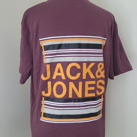 Jack & Jones Men's Brad Long Graphic T-Shirt - Picture 4 of 4